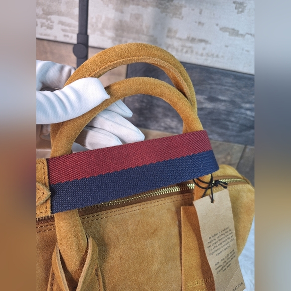 Margot Suede Leather Satchel Crossbody - NWT- A640661 - Picture 7 of 12